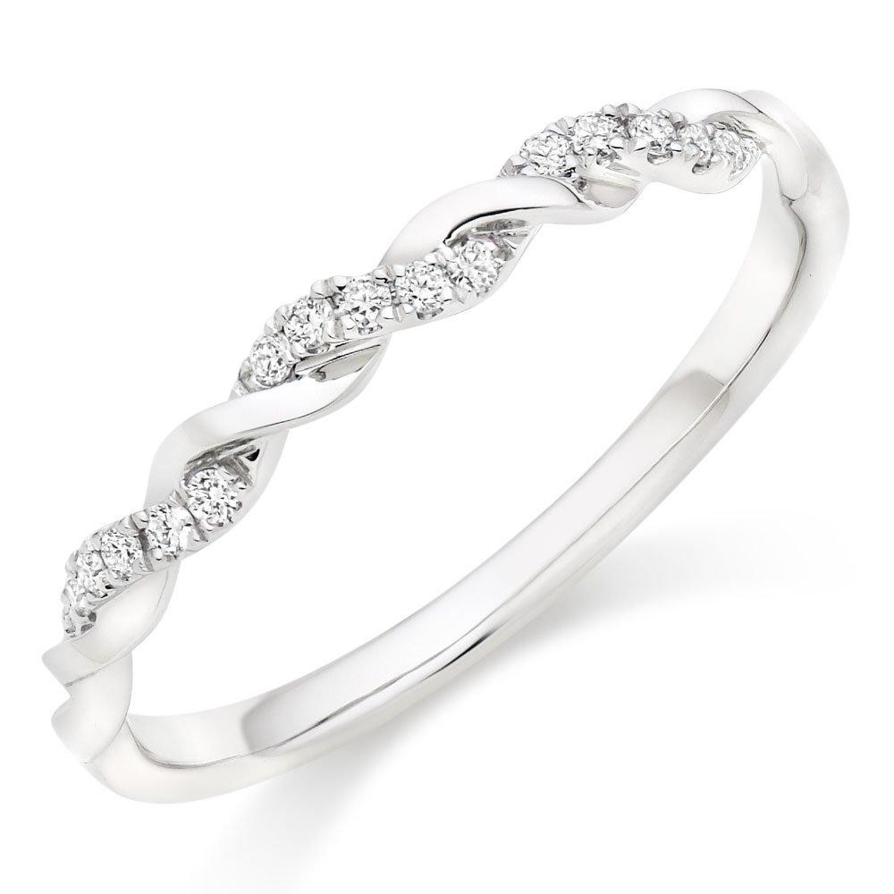 Beaverbrooks Entwine Platinum Diamond 2mm Wedding Ring | 0106702 | Beaverbrooks | Beaverbrooks