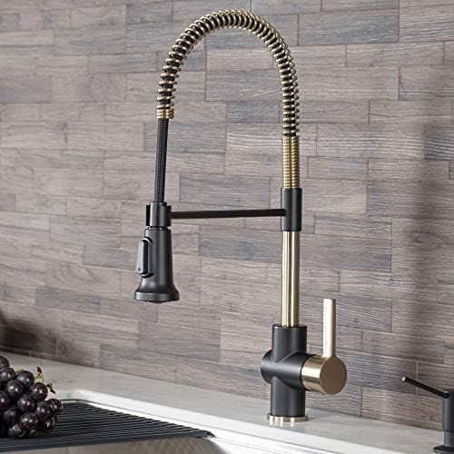 Kraus KPF-1690BGMB Britt Pre-Rinse/Commercial Kitchen Faucet with Dual Function Sprayhead in all-... | Amazon (US)