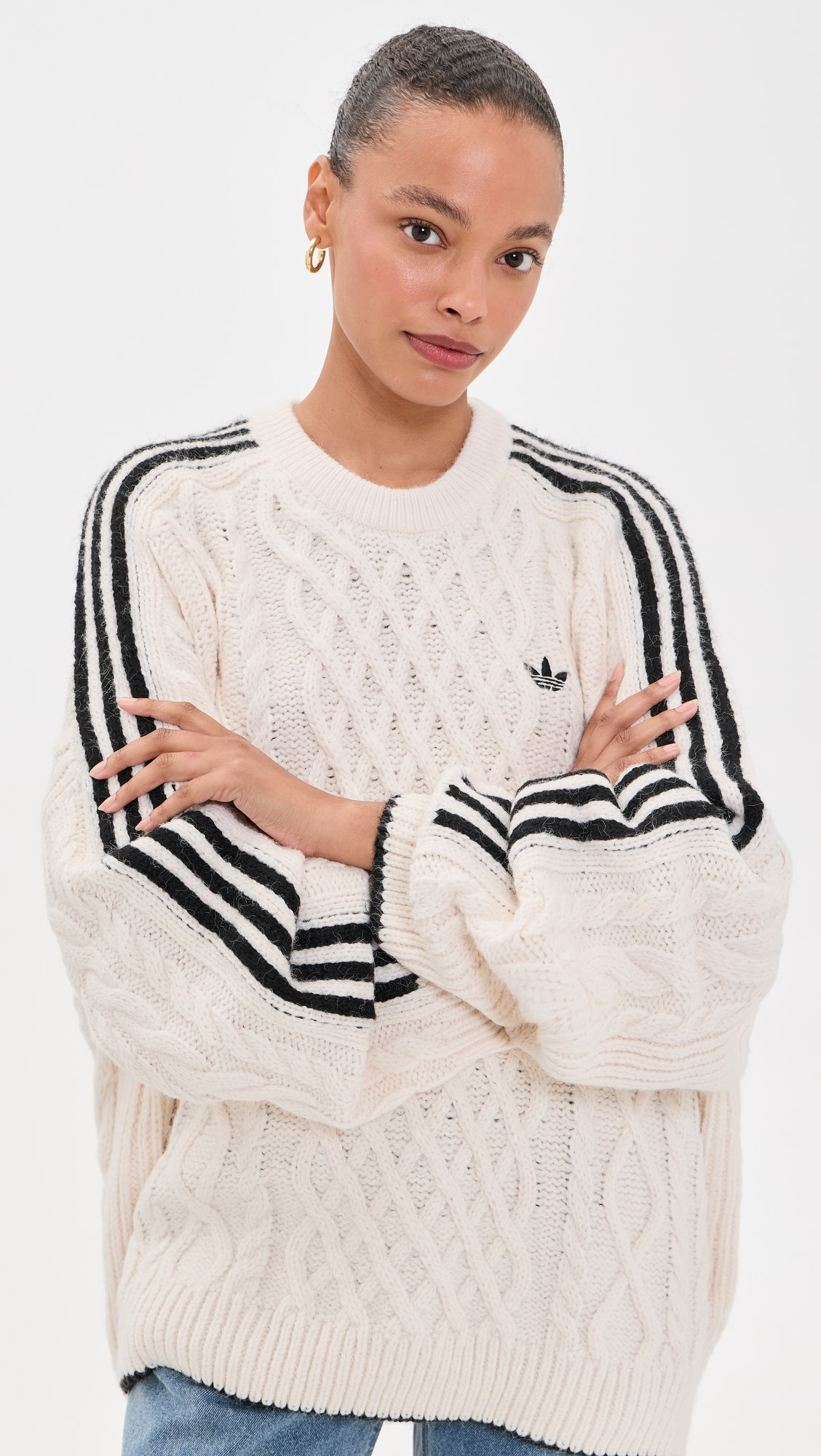 adidas Cable Knit Sweater | Shopbop | Shopbop
