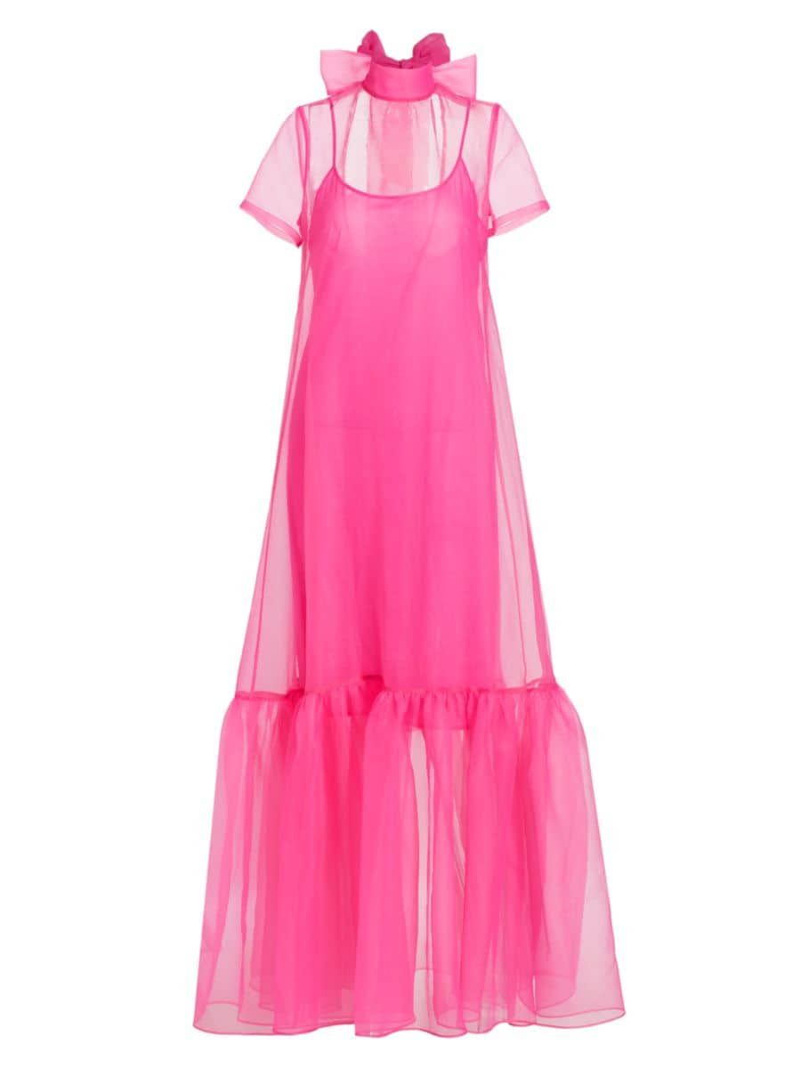 Calluna High-Neck Organza Gown | Saks Fifth Avenue