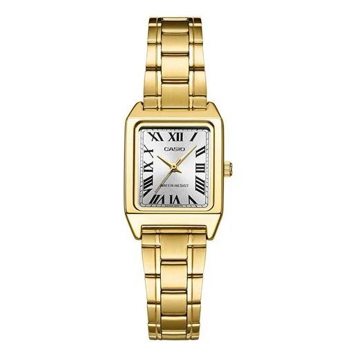 CASIO Stainless Steel Strap Quartz Waterproof Gold Analog LTP-V007G-9B | KICKS CREW