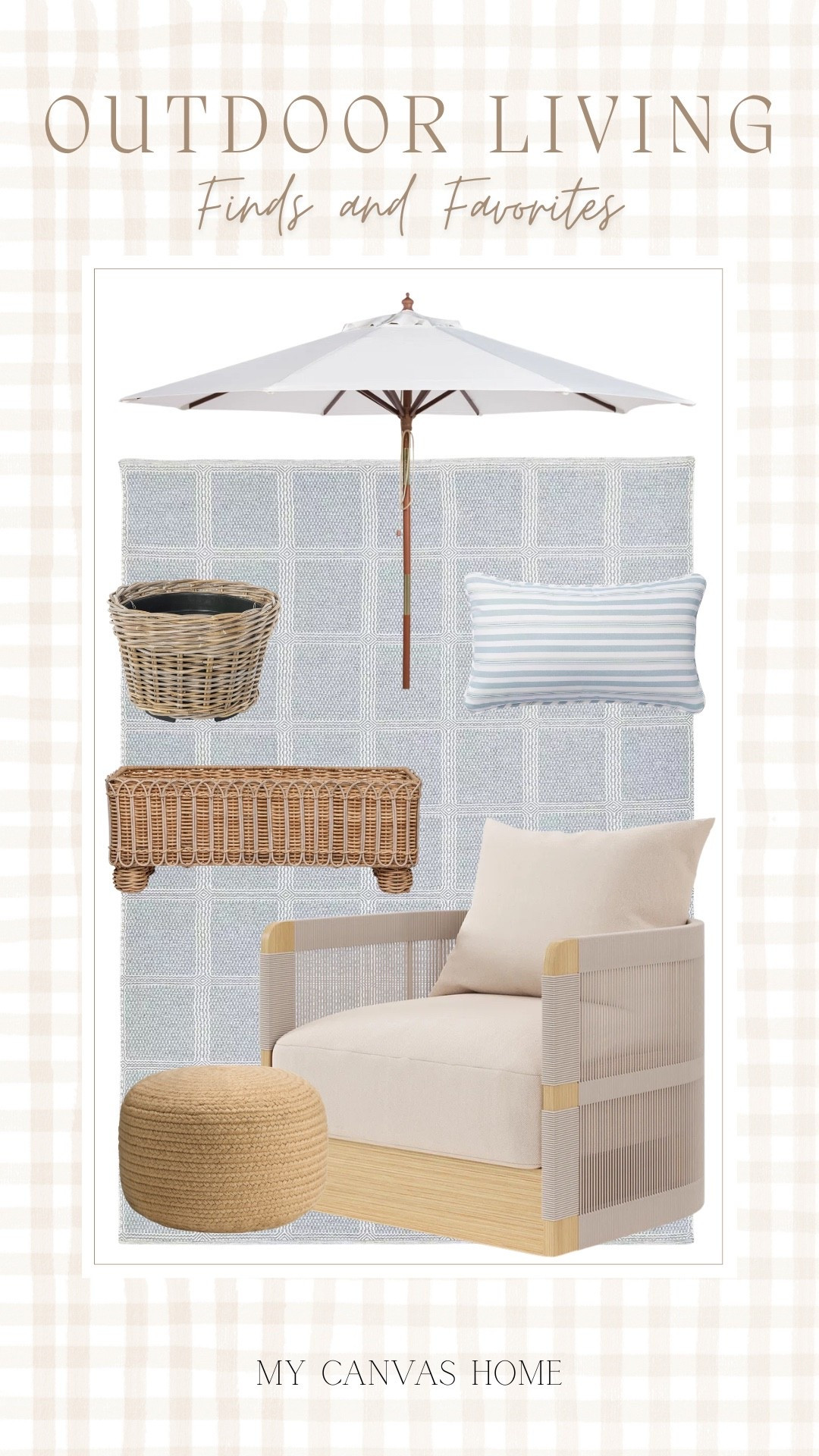 Some outdoor living favorites to spruce up your front porch, patio, or backyard! I love the pattern on this outdoor rug, and I also adore these wicker planters. 🤍🍃 Bonus: Some of these items are on sale right now! 

#LTKHome #LTKSeasonal #LTKSaleAlert