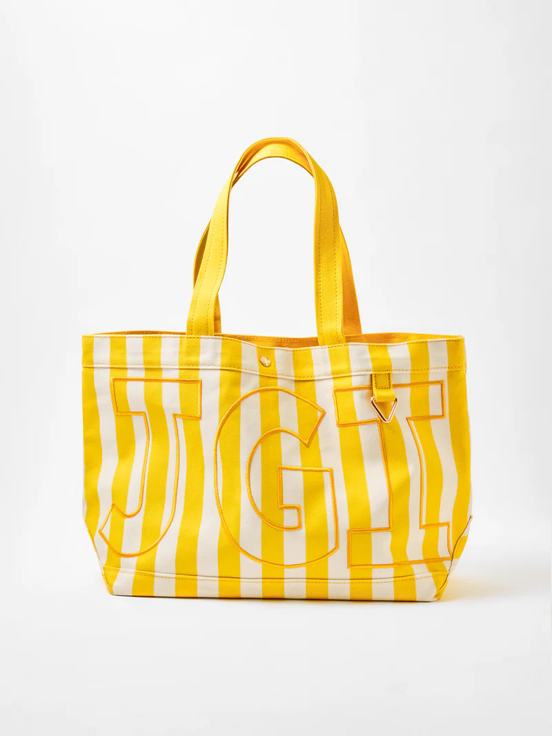 Striped Custom Alpha Tote - Custom Citrus | BaubleBar