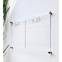 Acrylic Goals & To Do List Board For Wall || Family Command Center Dry Erase Board Clear Acrylic Cal | Etsy (US)