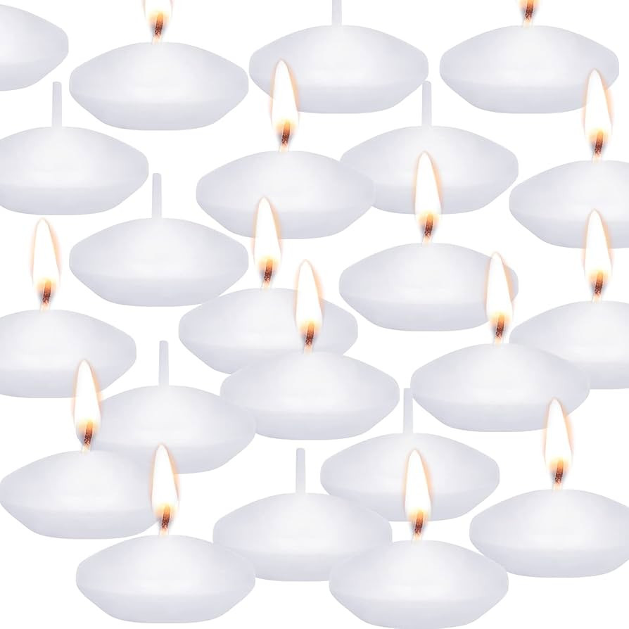 20 Pcs Floating Candles Centerpieces, 1.5 Inch Unscented Floating Candles Small Decoration, Float... | Amazon (US)