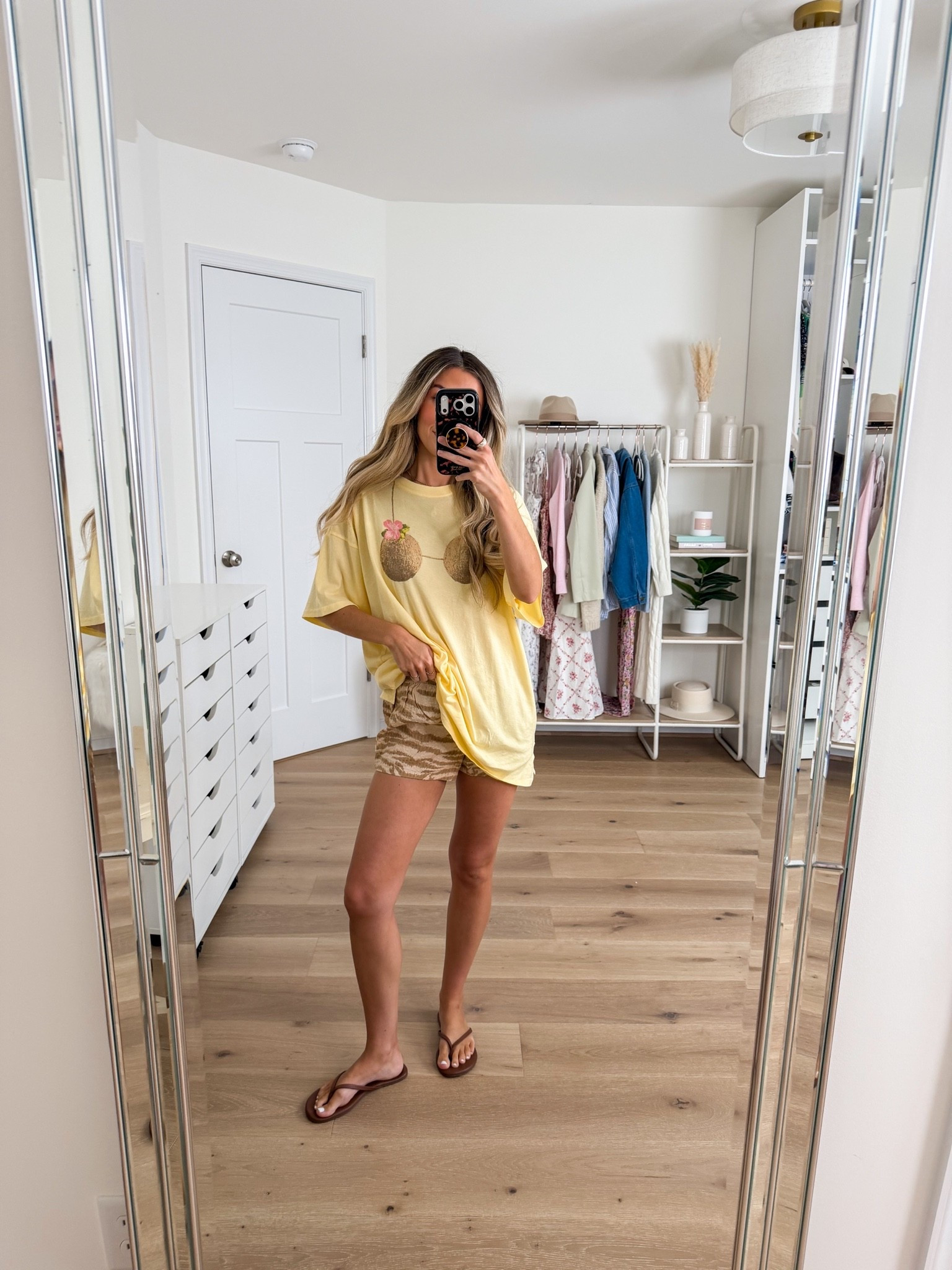 here for the bikini tees! This is super oversized and would be so cute as a cover up or lounge set! Size xs

#LTKootd #LTKdayinmylife #LTKPetite