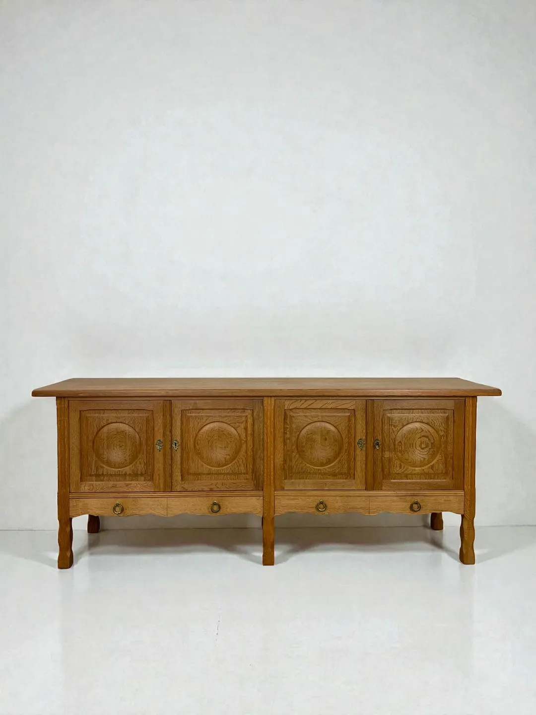 Danish Oak Rustic Brutalist Sideboard | Henning Kjaernulf Attrib | Denmark, 1960s - Etsy | Etsy (US)