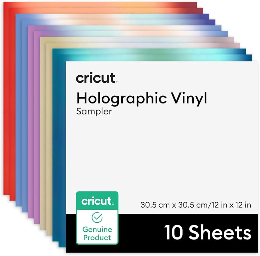 Cricut® Holographic Vinyl – Permanent, Mythical Sampler - 12 in x 12 in (10 ct) | Amazon (US)