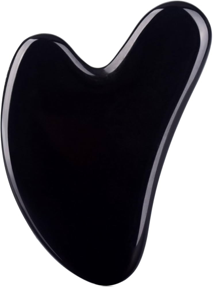 Gua Sha Facial Tools Black Guasha Stone for Skincare Face Body Relieve Muscle Tensions Reduce Puf... | Amazon (US)