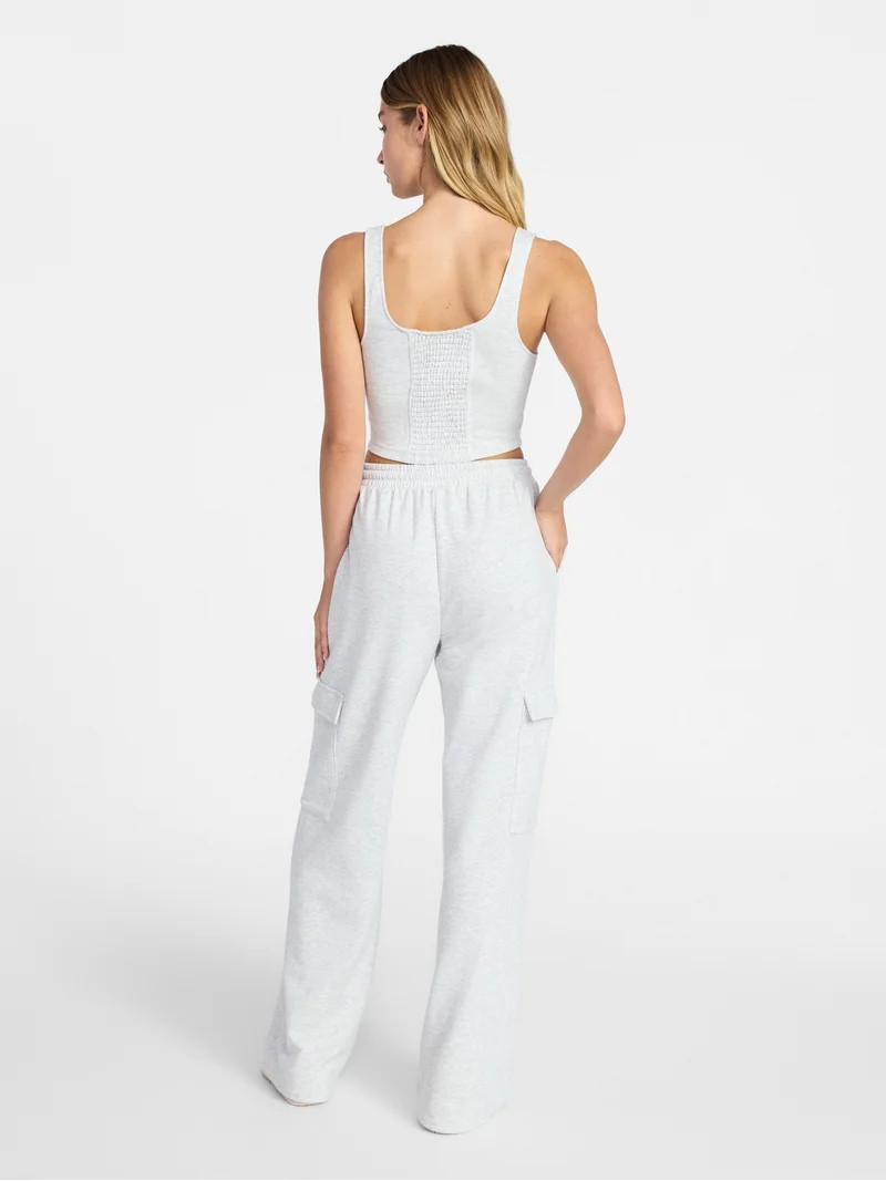 No Boundaries Bustier Tank and Cargo Pant Set, 2-Piece, Women's and Women's Plus Sizes XXS-4X | Walmart (US)