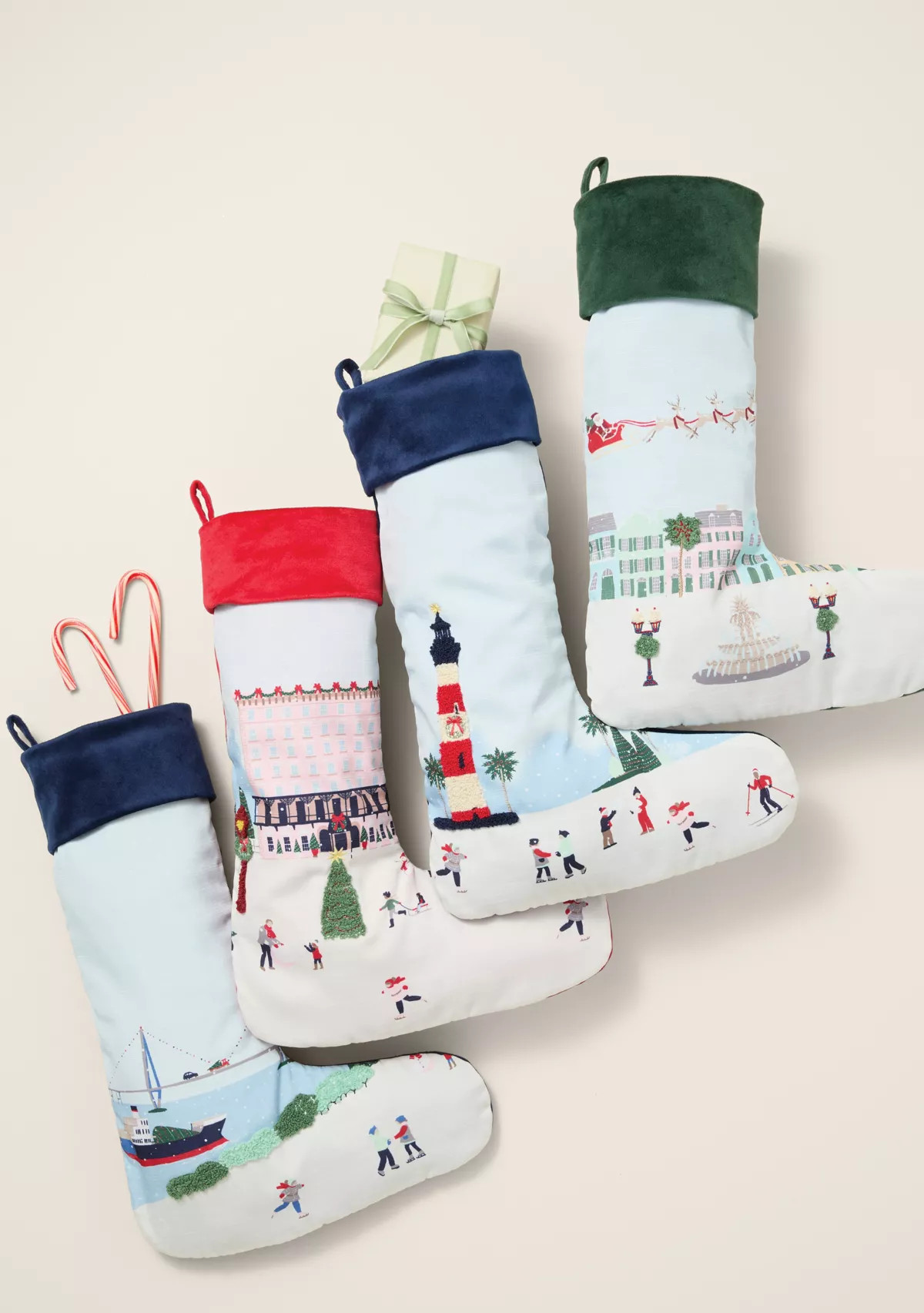 Sewing Down South x Crown & Ivy™ Sew Scenic Embroidered Stocking | Belk
