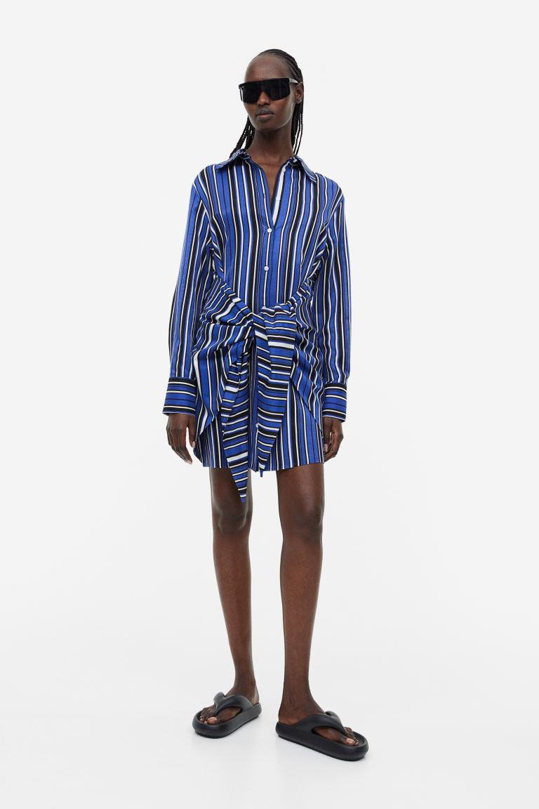 Blusenkleid mit Bindedetail | H&M (DE, AT, CH, NL, FI)