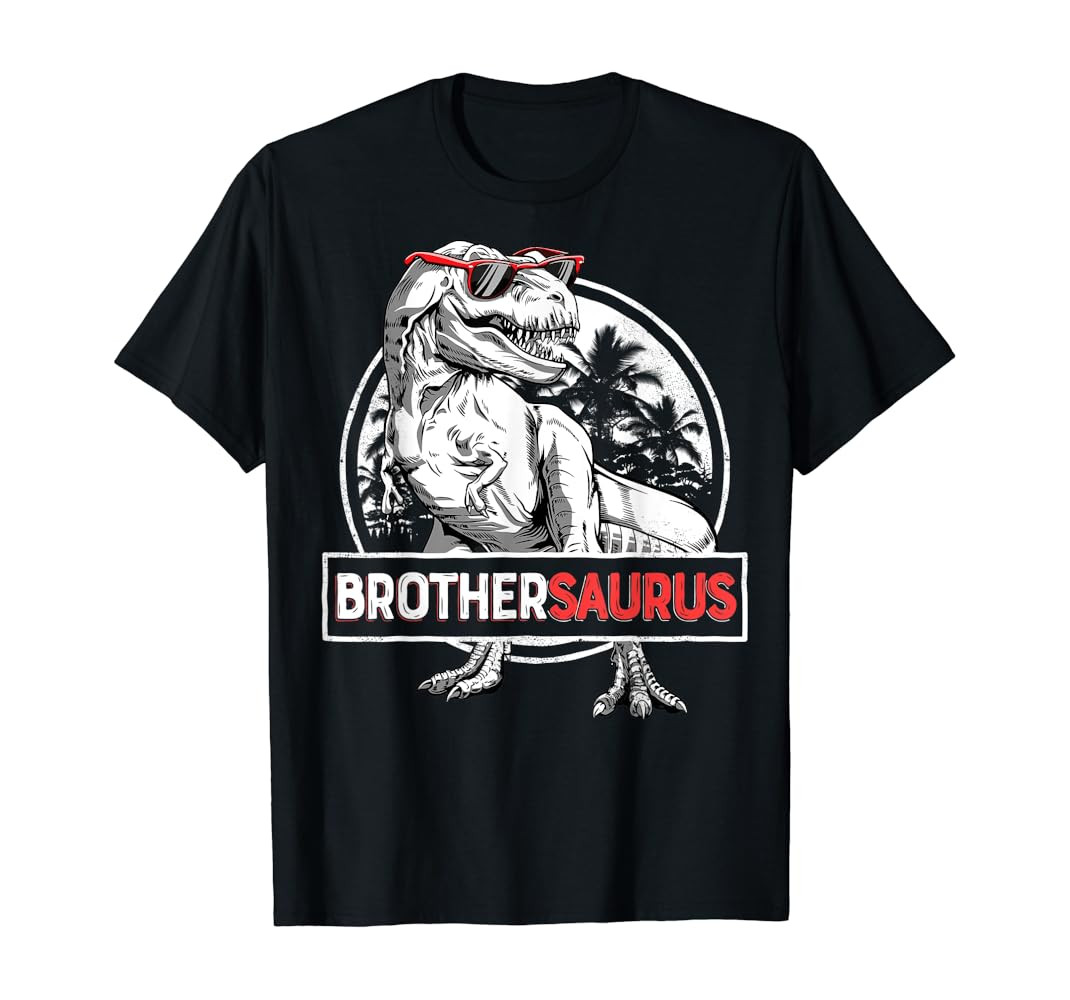 Brothersaurus T rex Dinosaur Brother Saurus Family Matching T-Shirt | Amazon (US)