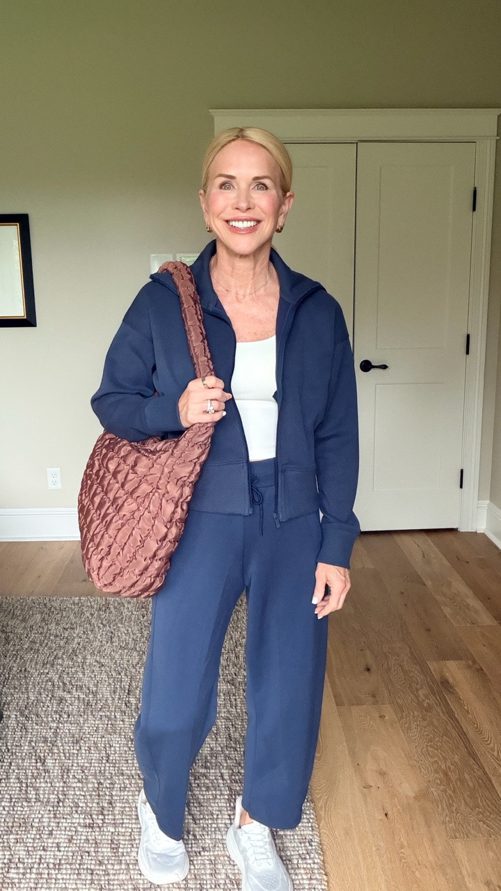 Two piece lounge set that’s perfect for travel. Super soft and comes in a couple of fun colors.

#LTKgrwm #LTKootd #LTKOver40