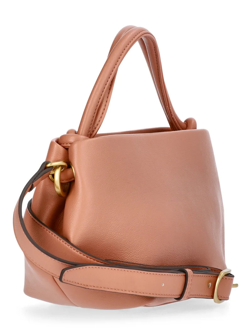 Scoop Women's Faux Leather Mini Satchel Bag, Terracotta - Walmart.com | Walmart (US)