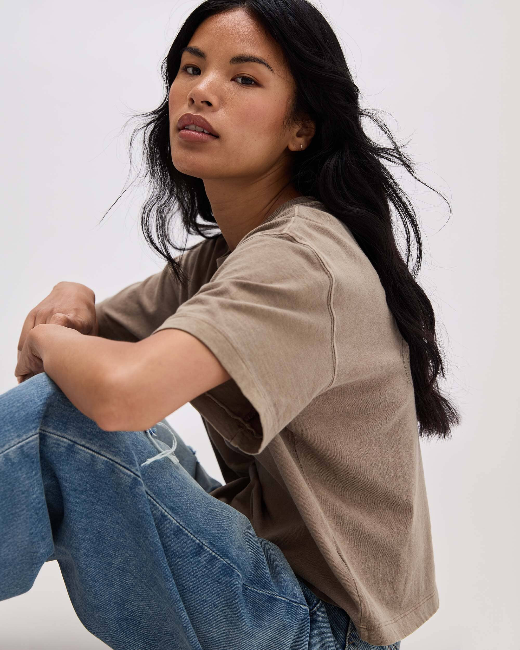 Women's Relaxed Crop Tee | Richer Poorer