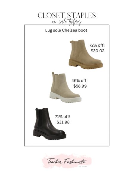Love a good deal on trendy boots! These Chelsea booties come in a variety of colors and are on a pretty steep discount today on Amazon prime!

#ltkunder50 #ltkunder100 • booties • boots • lug sole boots • chelsea boots • Amazon • 

#LTKFind #LTKsalealert #LTKshoecrush