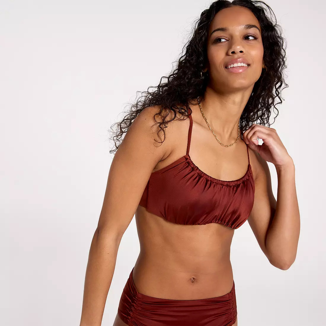 CALIA Women's Scrunched Tie Back Bikini Top | DICK'S Sporting Goods