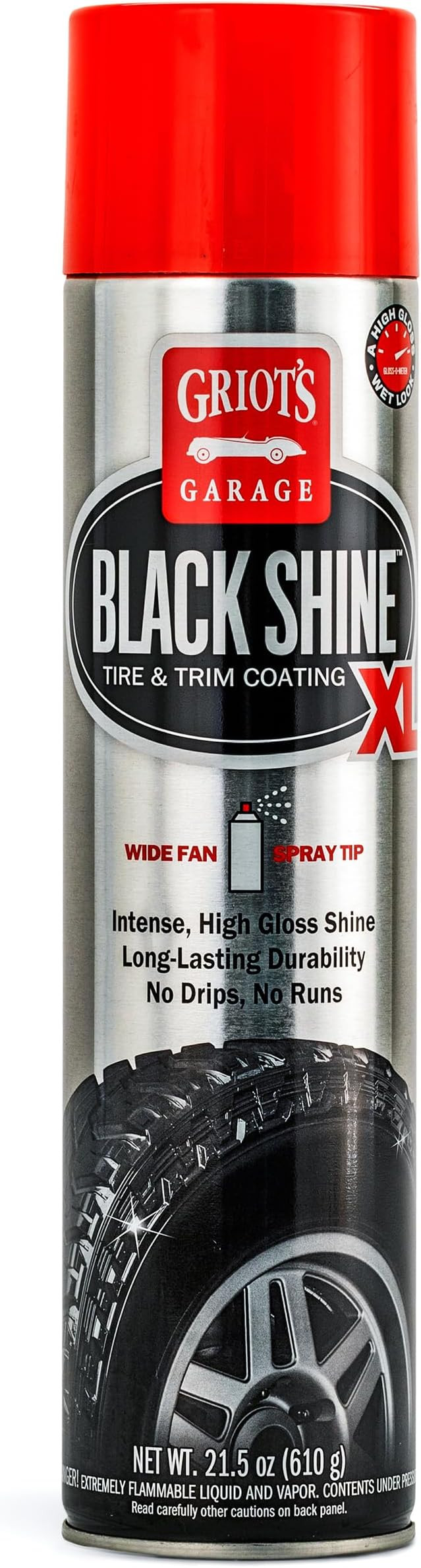 Griot's Garage Black Shine Tire and Trim Coating, Water-Resistant Dressing, Provides a High-Gloss... | Amazon (US)