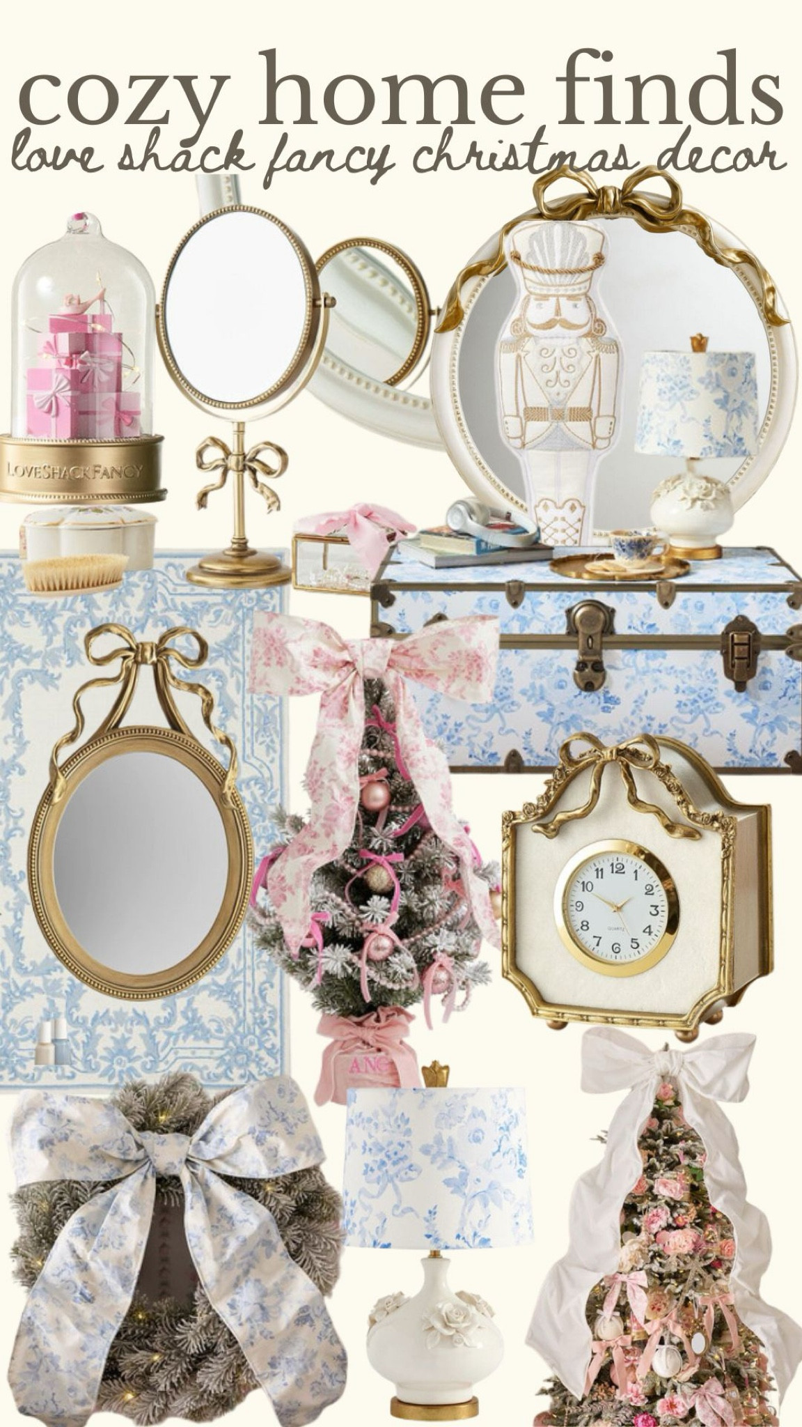 Love shack fancy Christmas decor, but could be so cute in a girls room all year long too! 

#LTKHome #LTKSeasonal