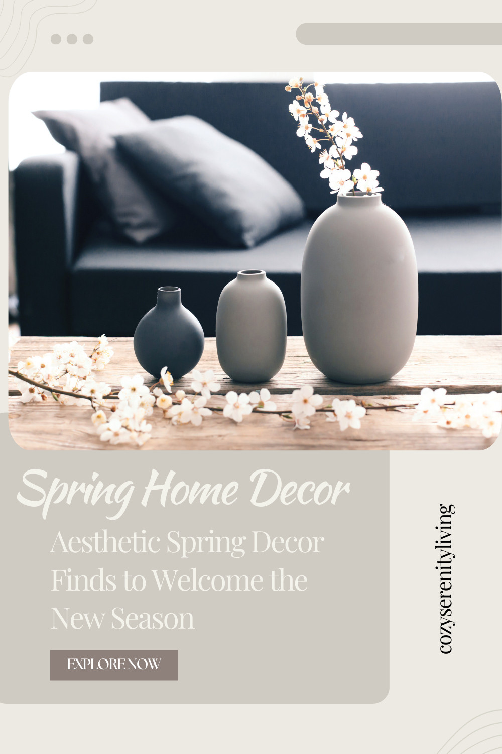 Aesthetic Spring Decor Finds to Welcome the New Season

Aesthetic spring decor finds are the perfect way to refresh your home and welcome the new season with lightness and warmth. Soft neutral tones, matte ceramic vases, delicate blossoms, and natural textures create a calm, inviting atmosphere that feels effortlessly styled. These spring home decor ideas work beautifully on coffee tables, shelves, consoles, and dining spaces, adding seasonal charm without overwhelming your interior. Whether your style is modern, minimalist, cozy, or timeless, subtle spring accents help brighten your space while maintaining a cohesive, elegant look. Ideal for creating a fresh spring living room, serene shelf styling, and airy tabletop decor with a refined aesthetic.
spring home decor, aesthetic spring decor, neutral spring styling, ceramic vases decor, minimalist spring home, coffee table spring decor, shelf styling ideas, modern spring interior, cozy neutral decor, seasonal home refresh, light and airy home decor, spring decorating ideas 

 

#LTKSeasonal #LTKHome #LTKSaleAlert