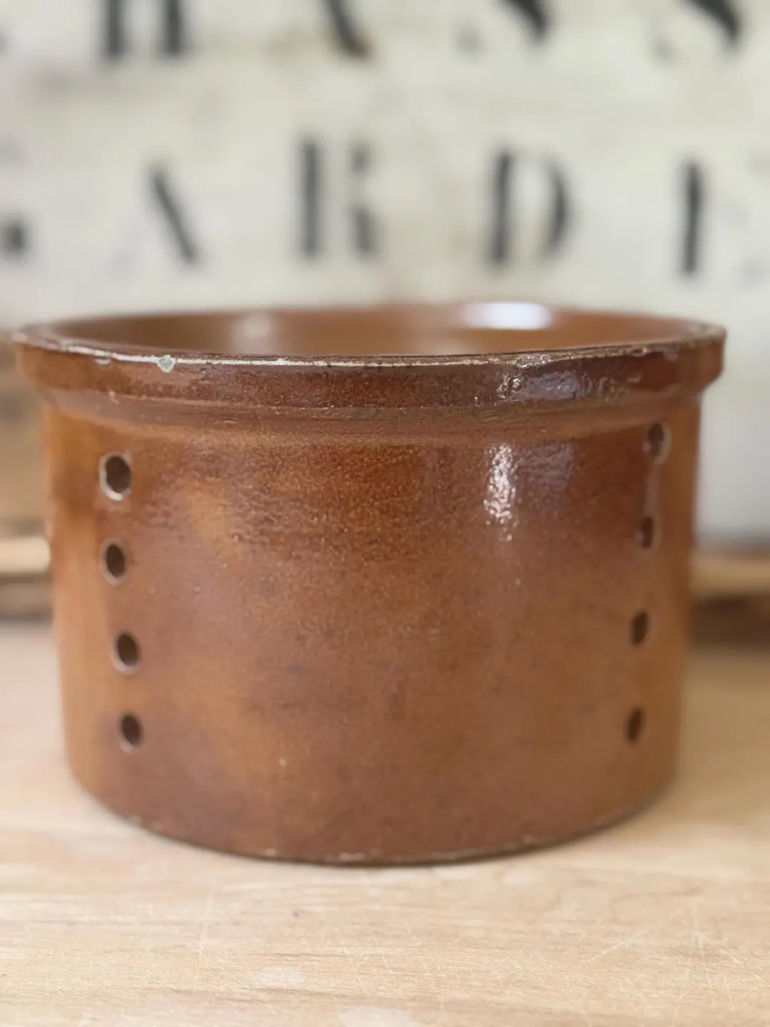 Antique French Stoneware Cheese Strainer | Corneau Myennes | Faisselle Mold | Rustic Kitchen Coll... | Etsy (US)