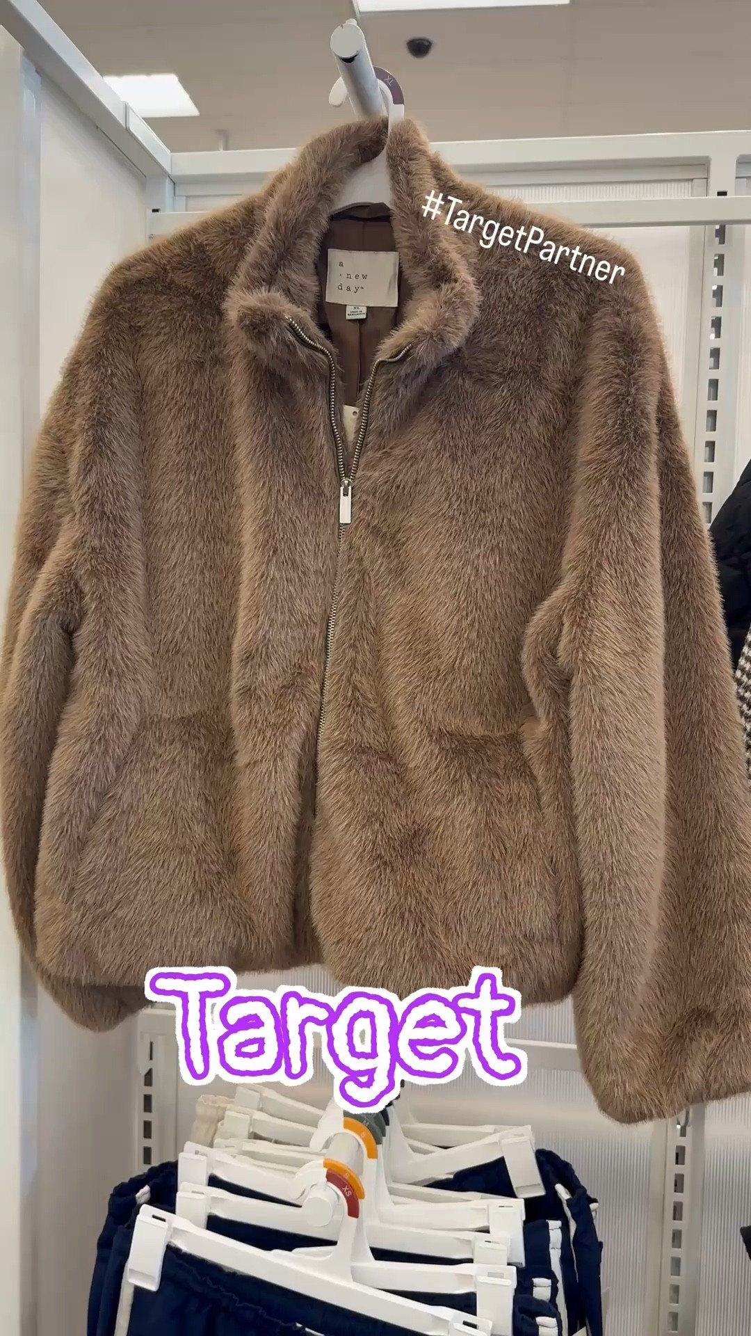Look what I found at @Target 🤎 this gorgeous faux fur jacket is giving luxury without the splurge ✨ #TargetPartner

#LTKSeasonal #LTKSaleAlert