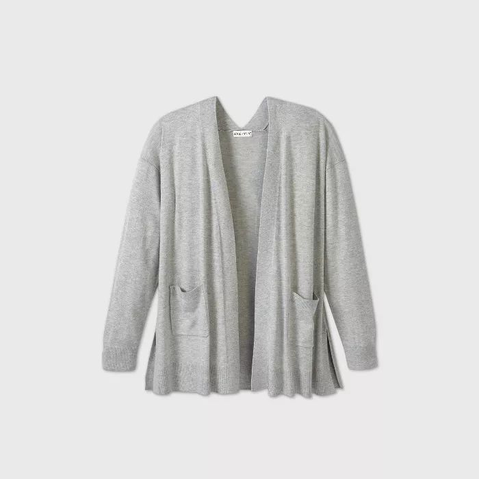 Women's Plus Size Open Neck Lightweight Cardigan - Ava & Viv™ | Target