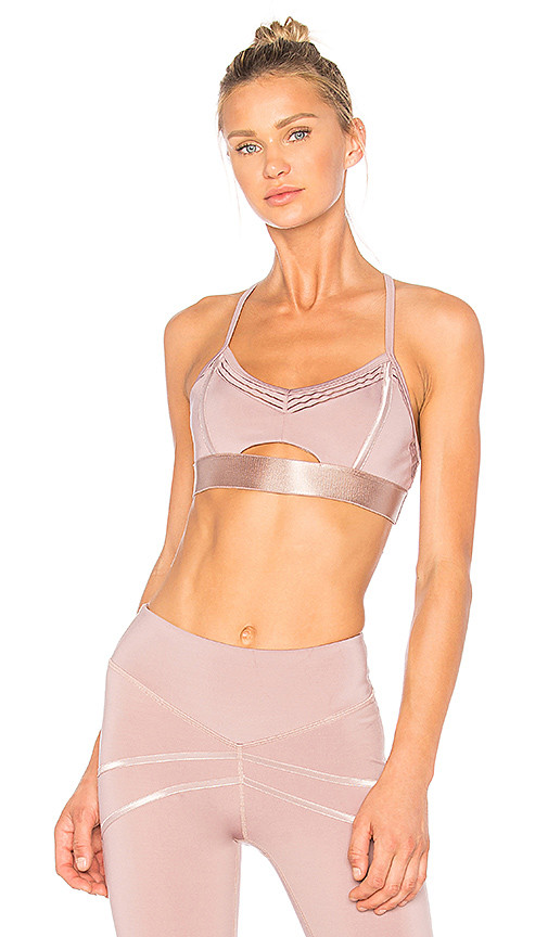 BELOFORTE Galicia Sports Bra in Rose. - size L (also in M,S,XS) | Revolve Clothing