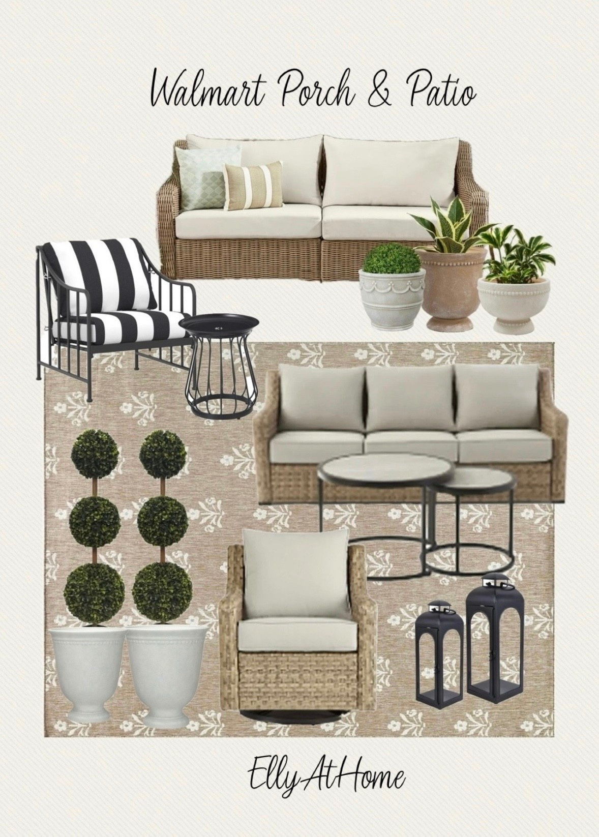 Walmart porch and patio favorite outdoor furniture, planters, lanterns, area rug. Patio sets. Spring to summer backyard living. Free shipping. 

#LTKSaleAlert #LTKHome #LTKdayinmylife