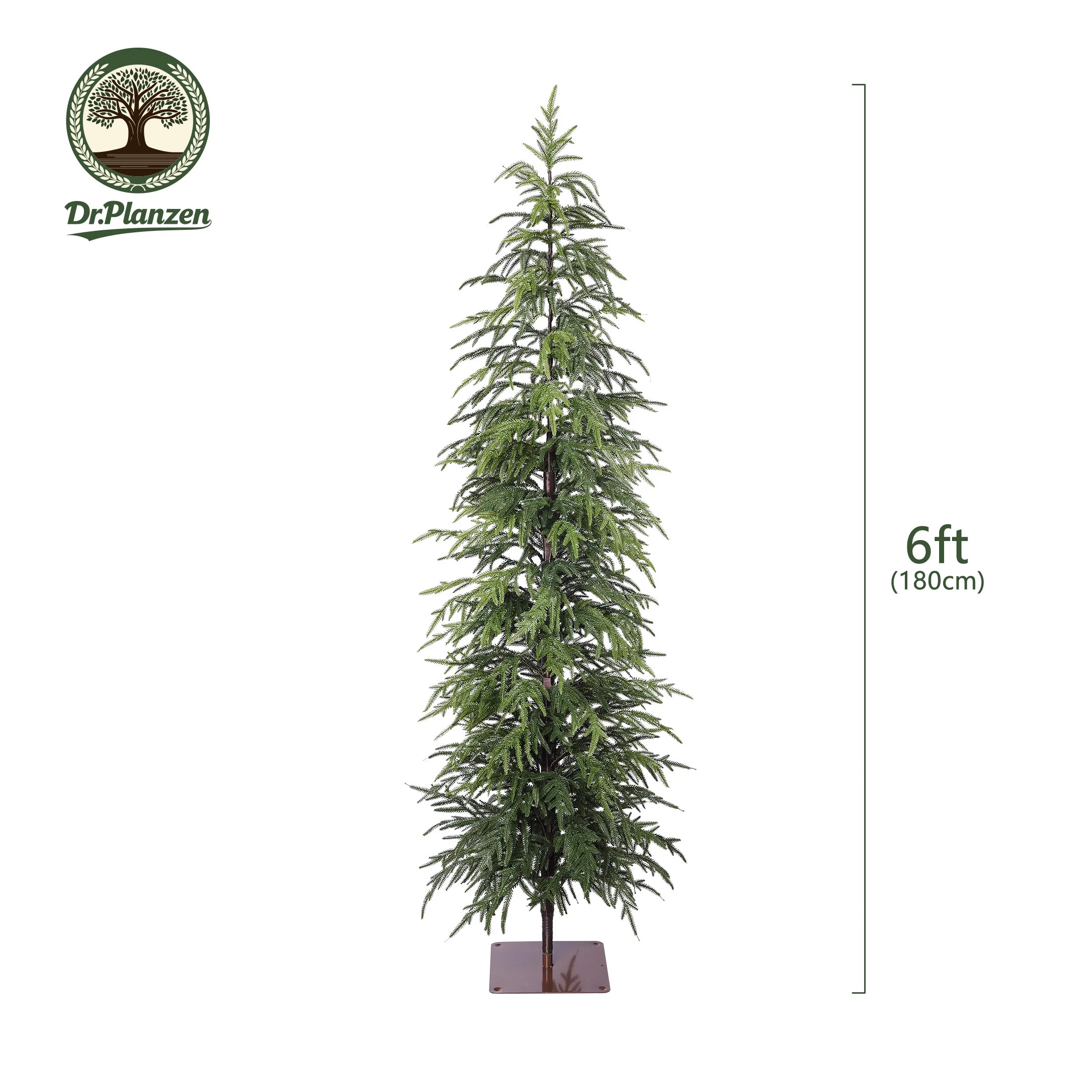 DR.Planzen 6-Foot Artificial Christmas Tree for Indoor Christmas Decor – Premium Green Cypress | Walmart (US)