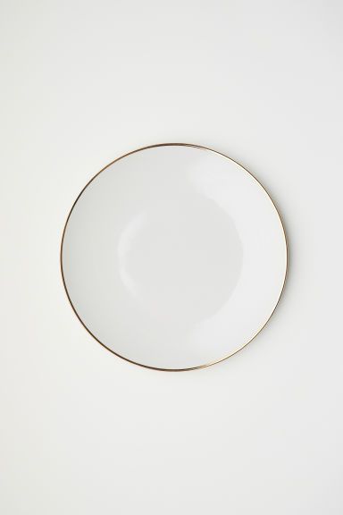 H & M - Porcelain Plate - White | H&M (US + CA)