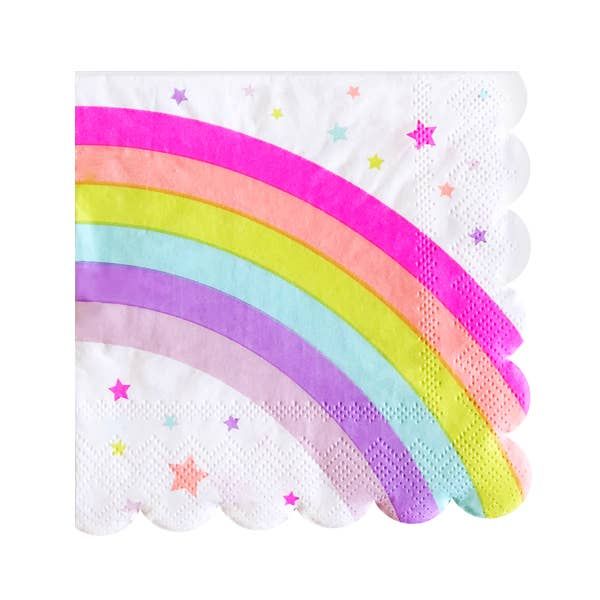Rainbow Print Small Napkins | Ellie and Piper