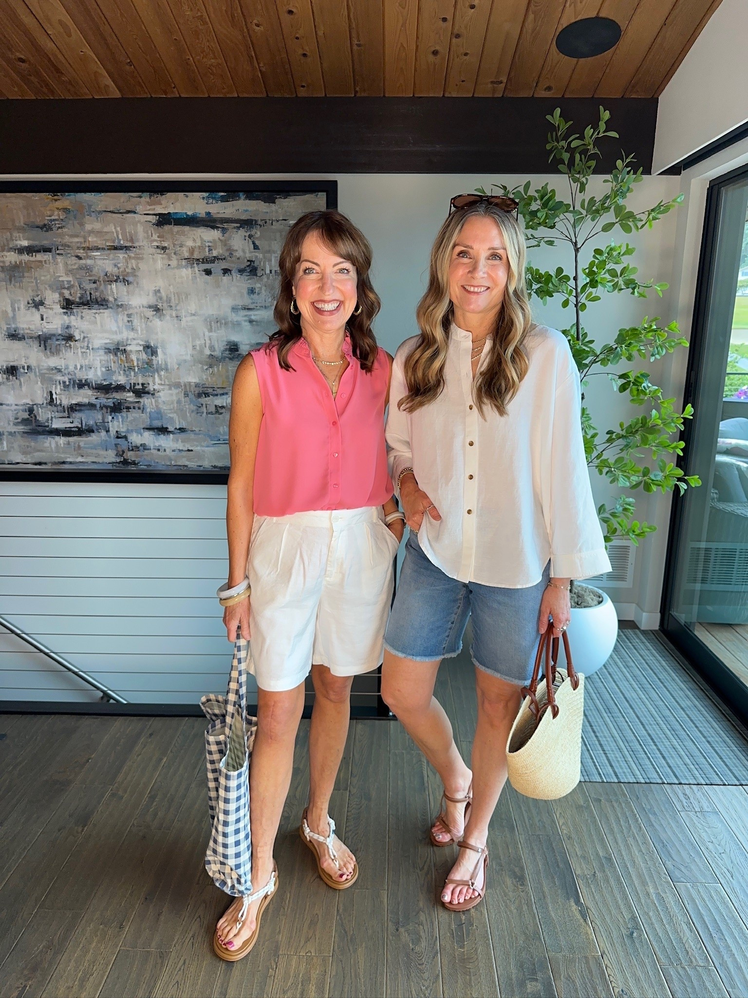 Cute summer style from NYDJ! Krista's pink top and my denim jorts are a fave! 😍

#LTKOver40 #LTKSeasonal #LTKootd