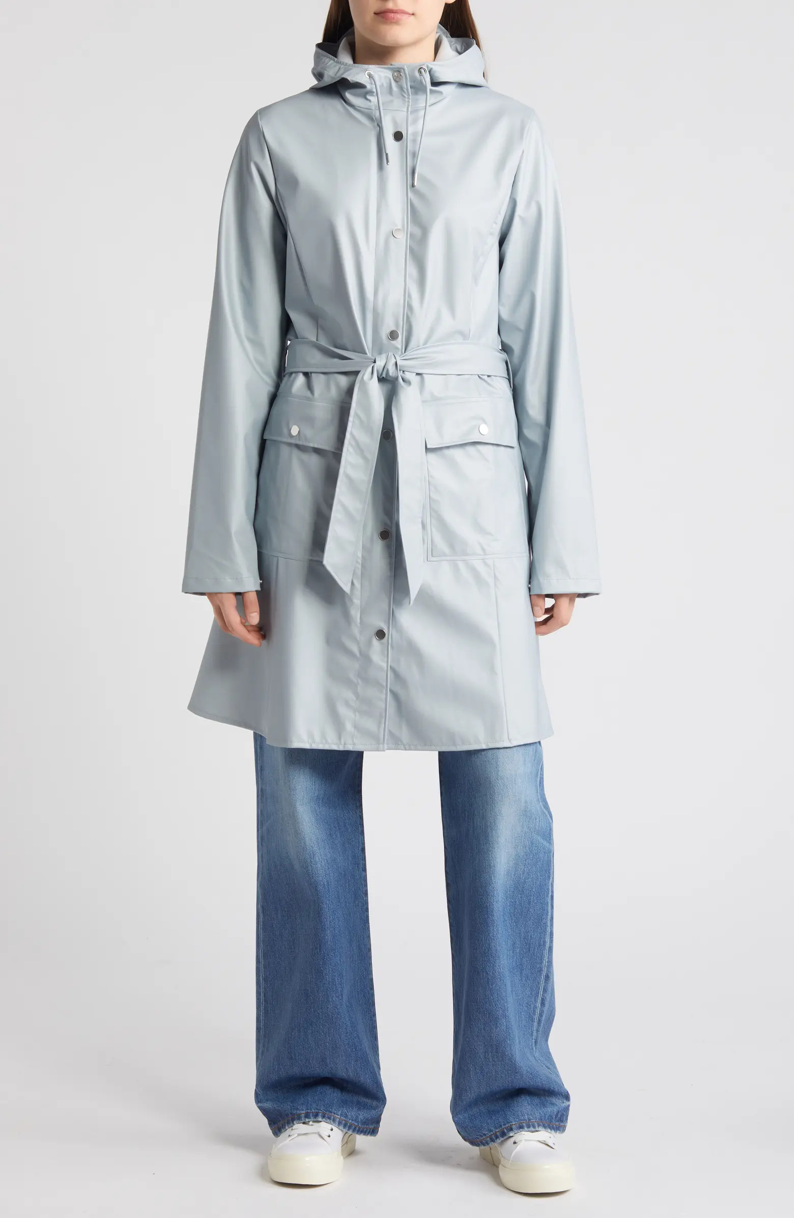 Curve Waterproof Belted Jacket | Nordstrom