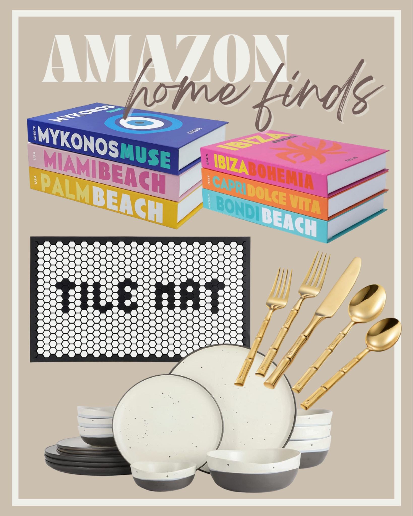 Amazon Home Finds 
Designer Home Decorative Books Dupes
Customizable Rubber Tile Mat 

#amazon #homefinds #amazonhome #designerdupe #homedecor

#LTKhome #LTKSeasonal #LTKunder100