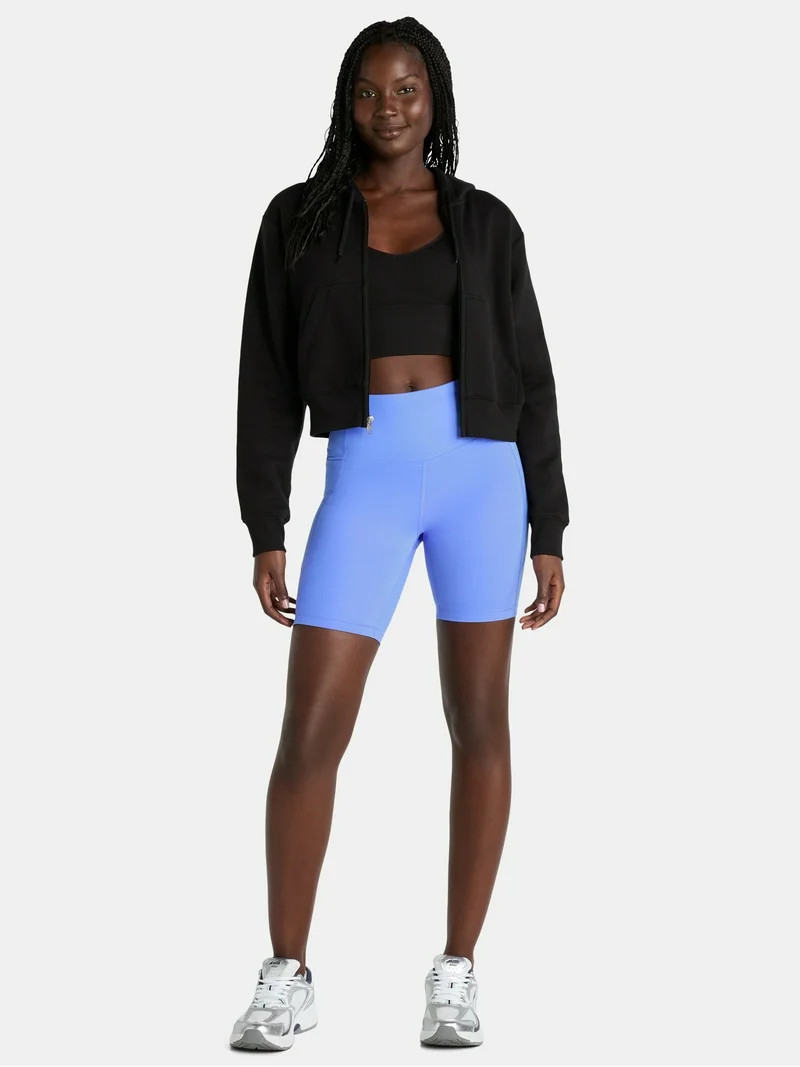 Athletic Works Women's and Women's Plus High Rise Bike Shorts, Size XS-4X | Walmart (US)