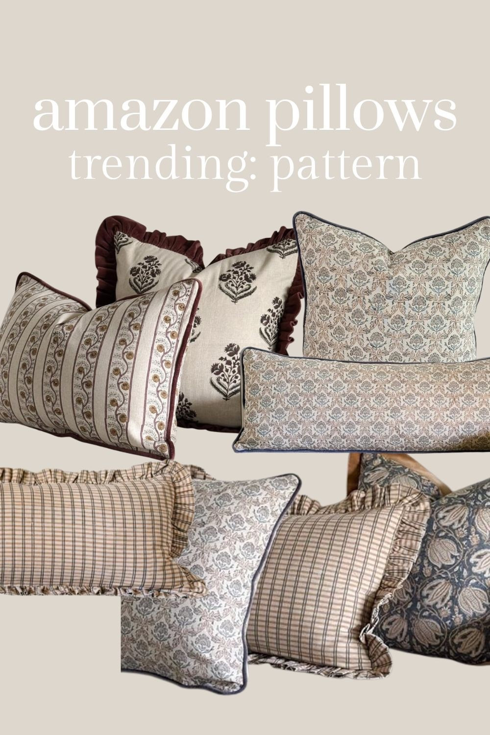 Beautiful pillows with pattern and rich colors. 

#LTKFindsUnder100 #LTKHome #LTKFindsUnder50