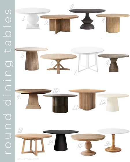 If you’re in search of a round dining table, one of these beauties, whether white, black or brown, will go beautifully with any decor. Plus many of them are currently on sale! Home decor dining room decor breakfast nook table cement table pedestal dining table white dining table

#LTKHome #LTKStyleTip #LTKSaleAlert