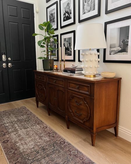 Modern entryway decor with vintage console 

#LTKstyletip #LTKhome #LTKMostLoved