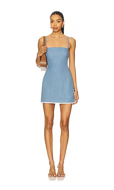 Lovers and Friends Charlette Mini Dress in Light Indigo from Revolve.com | Revolve Clothing (Global)