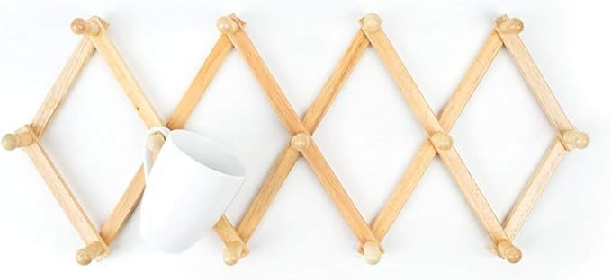 Fox Run Expanding Beechwood Coffee Mug Wall Rack | Amazon (US)