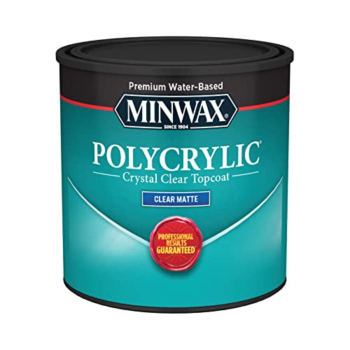Minwax 222224444 Polycrylic Protective Wood Finish, Clear Matte, ½ Pint | Amazon (US)