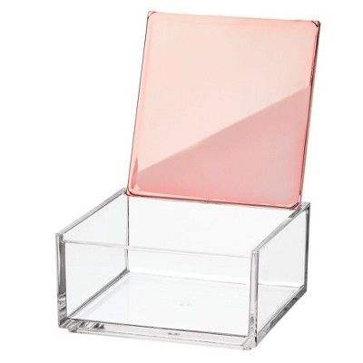 mDesign Organizer Box, Decorative Mirror Lid for Bath Vanity | Target