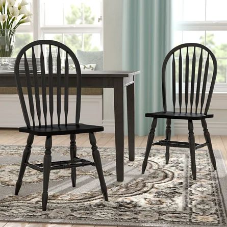 One Allium Way® Azizi Solid Wood Windsor Back Side Chair | Wayfair | Wayfair North America