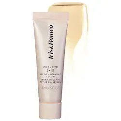 Iris & Romeo Mini Weekend Skin SPF 50 Instant Glow Tinted Mineral Sunscreen with Vitamin C + Niacinamide 0.5 oz / 15 ml | Sephora (US)