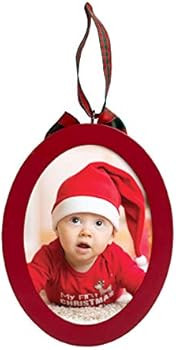 Pearhead Holiday Babyprints Photo Ornament and Clean-Touch Ink Kit, Christmas Baby Foot Print Orn... | Amazon (US)