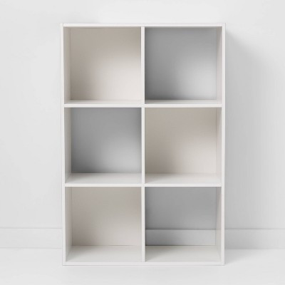 11" 6 Cube Organizer Shelf White - Room Essentials™ | Target