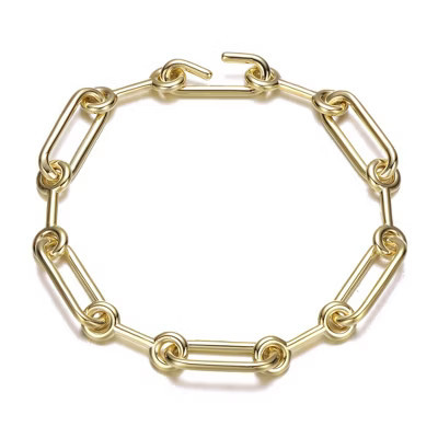 14K Gold Link Chain Bracelet, featuring a classic and elegant design with interconnected links that add a touch of sophistication to any look. | Target