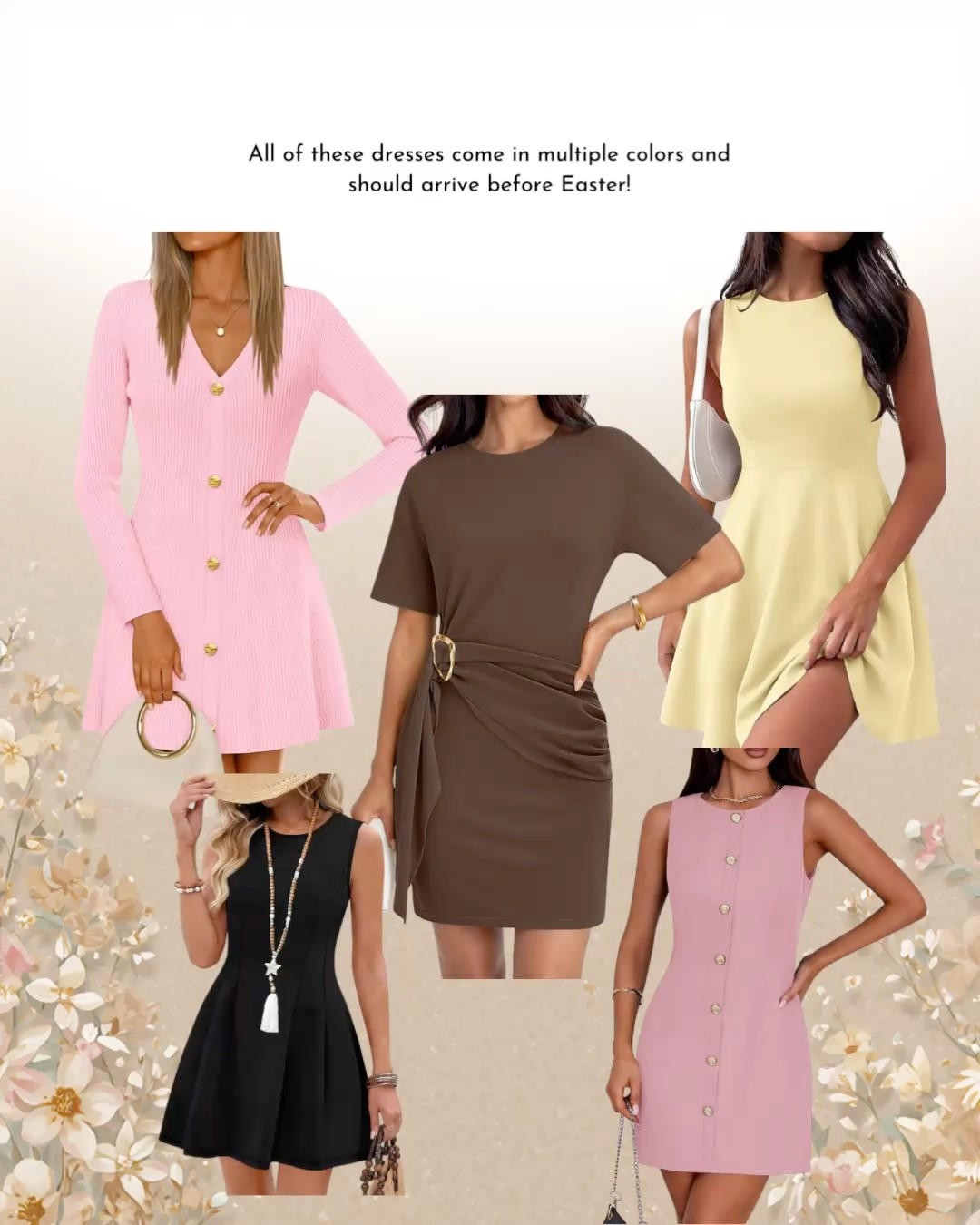 Last minute dresses for Easter🐰

Need a dress for Easter fast? These spring dresses are all on Amazon prime and ship by Sunday! 

They also come in multiple colors! Additional dresses are linked!



#LTKSeasonal #LTKPetite